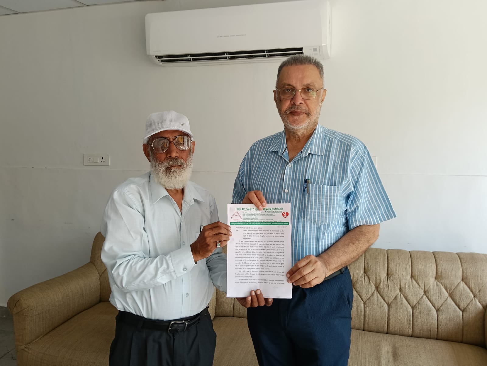 Kaka Ram Verma will impart training on health care and assistance to the victims.